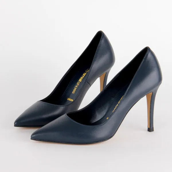 *UK size 3 - ROSE AVENUE - AW17 Court - navy , 6cm heels
