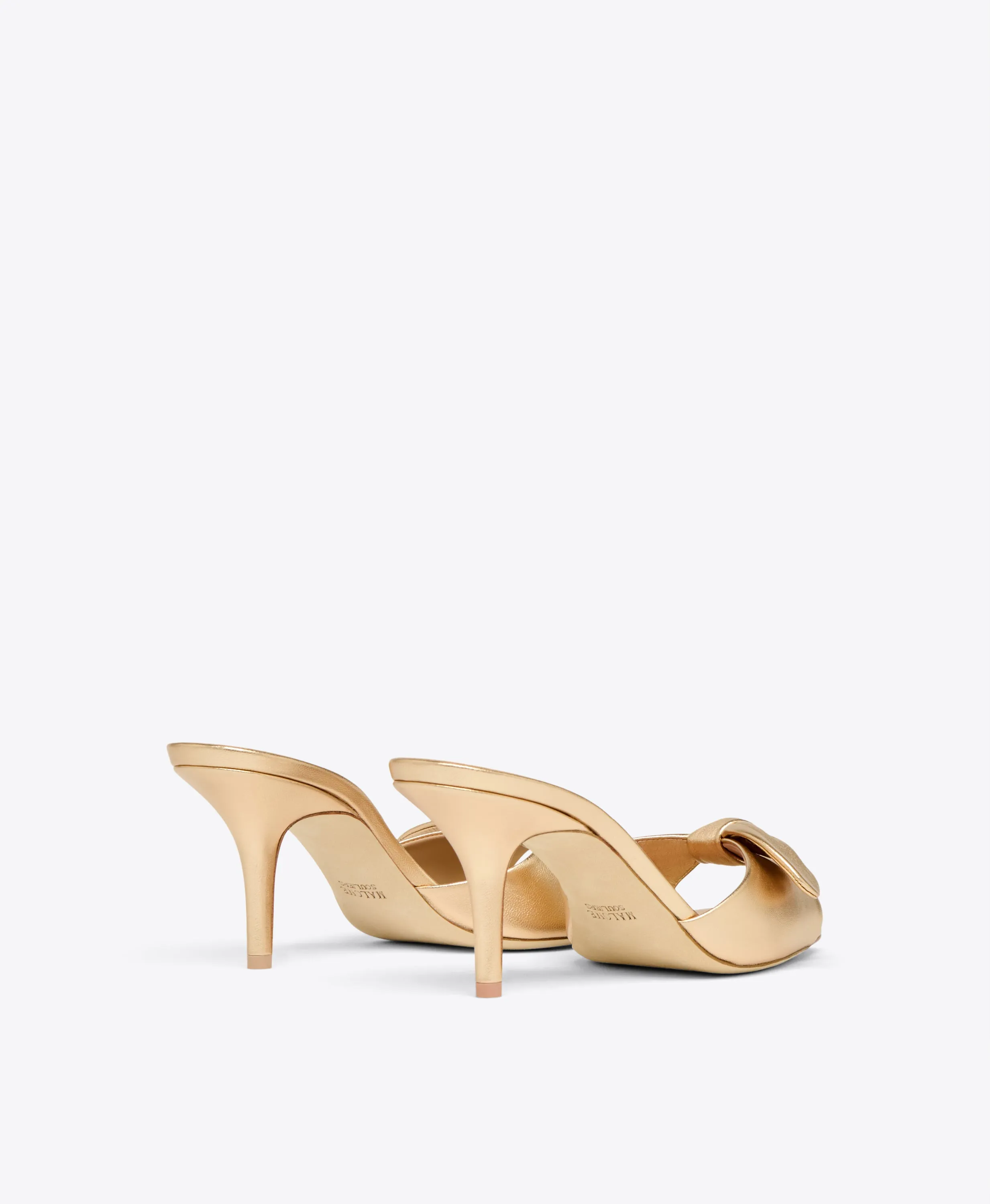Vargas 70 Gold Leather Heeled Sandals