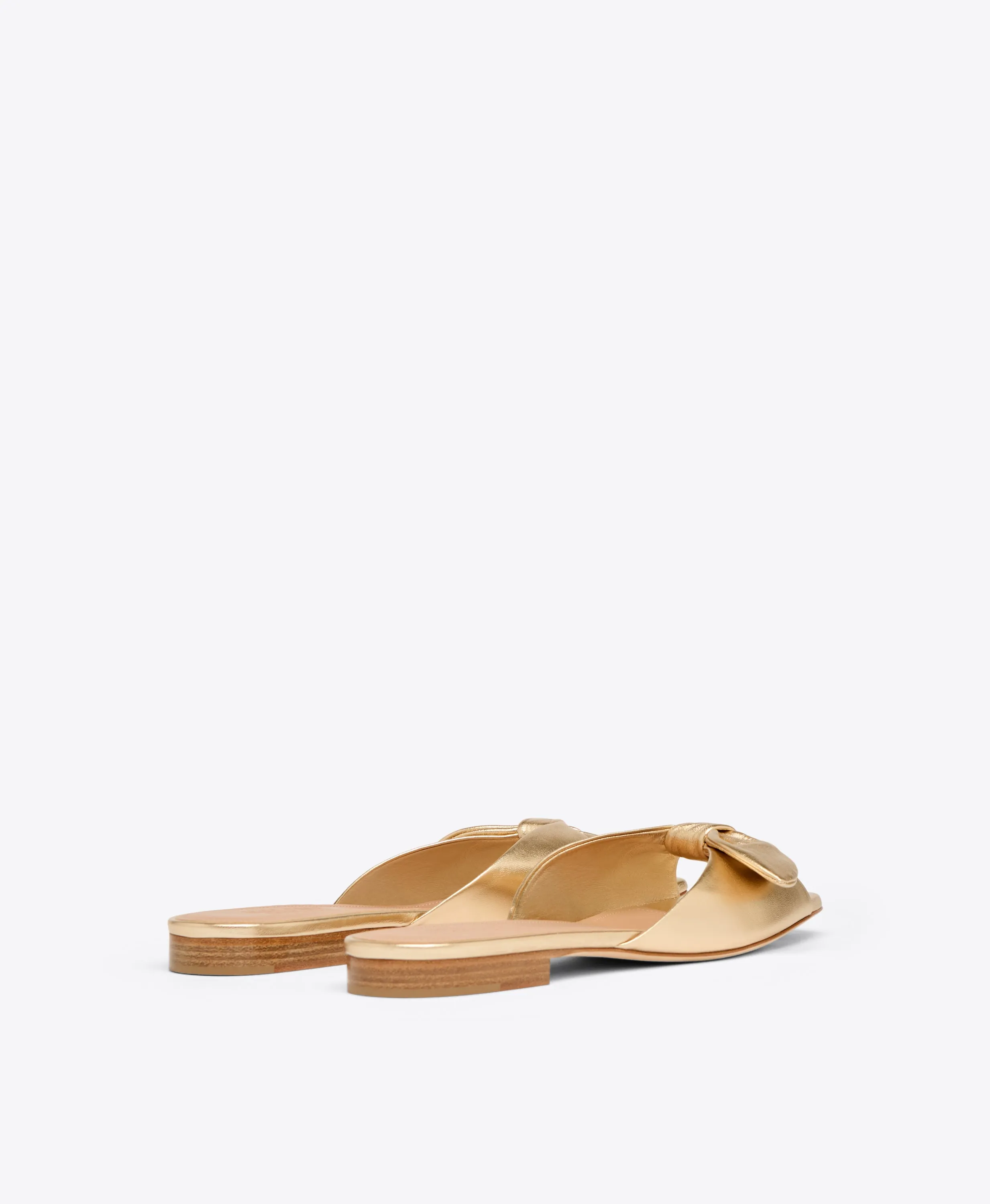 Vargas Gold Metallic Leather Flats