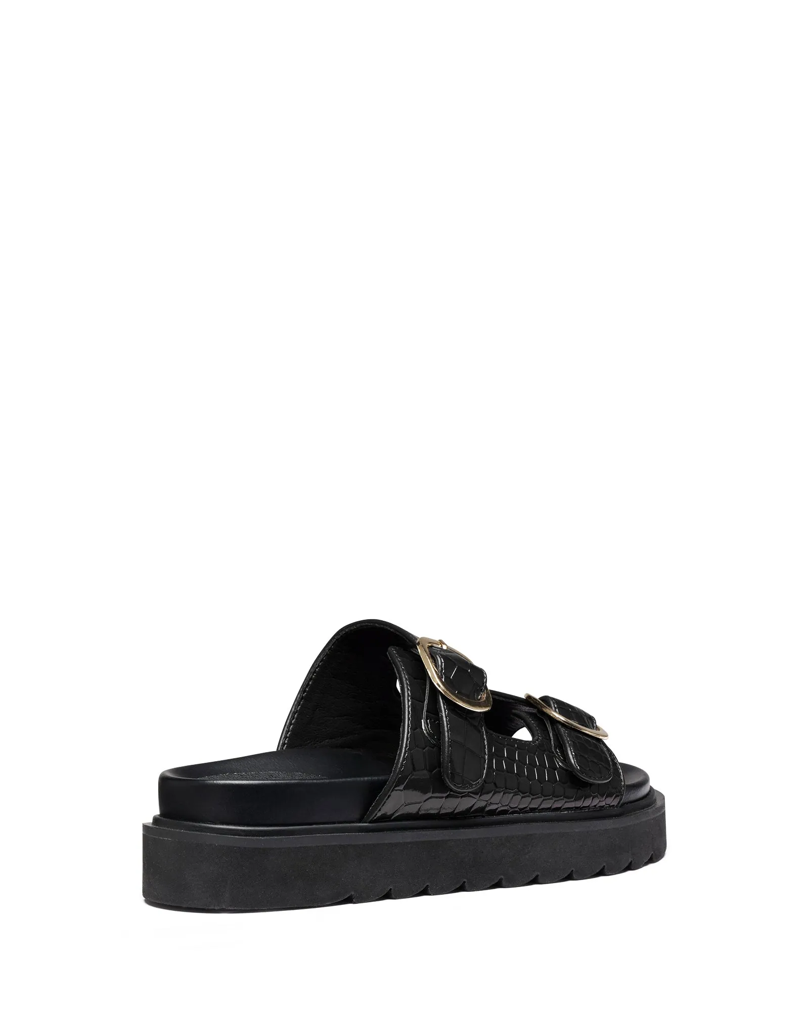 Venom Black Patent Croc