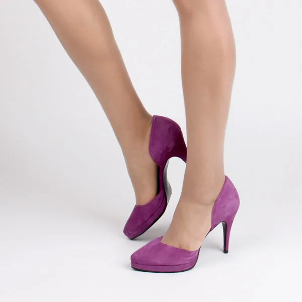 *VOLLEY - wine, 9/1cm size UK 2.5