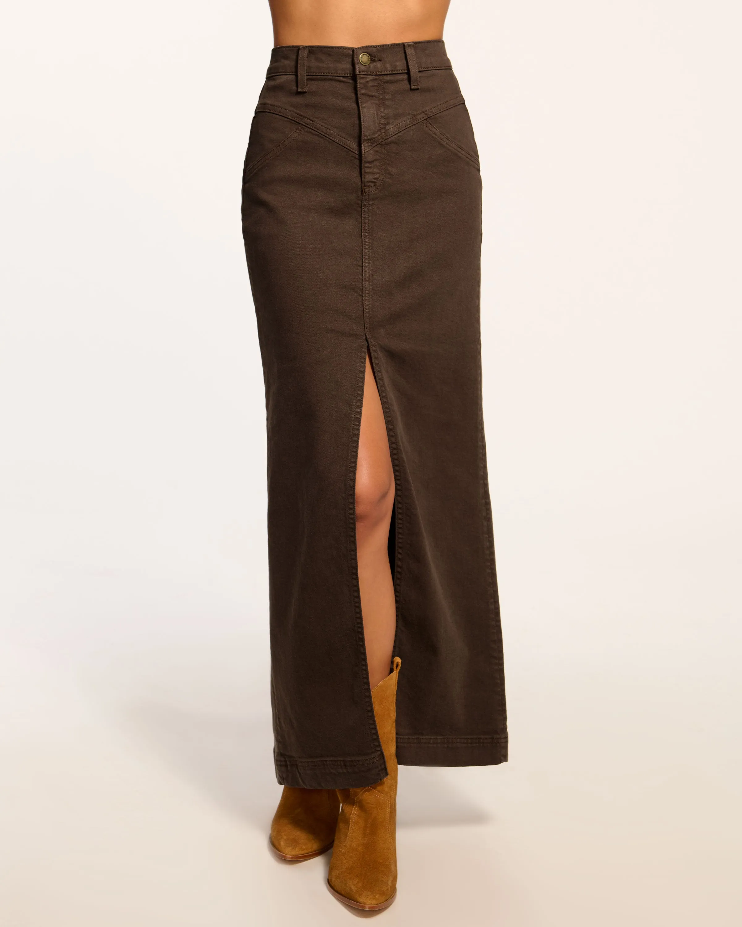 Xavier Denim Maxi Skirt